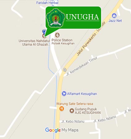 Peta & Lokasi Kampus UNUGHA Cilacap Nomor